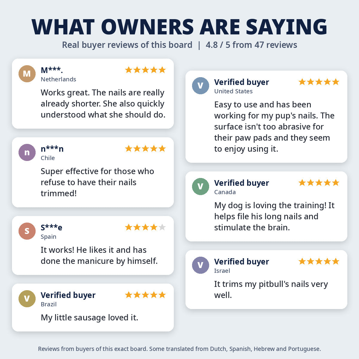 What owners are saying: real buyer reviews of the ScratchStash board